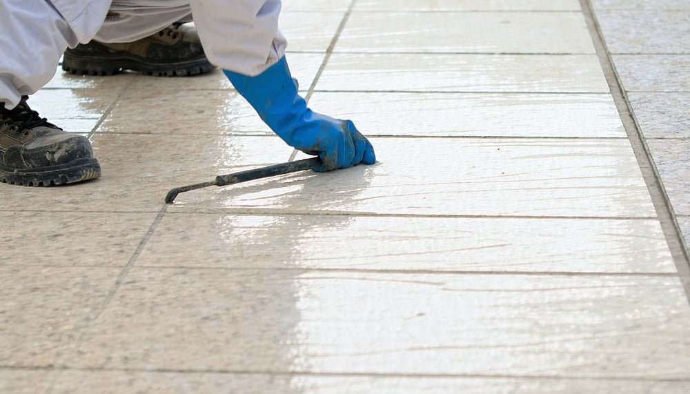 Tile and granite adhesive application